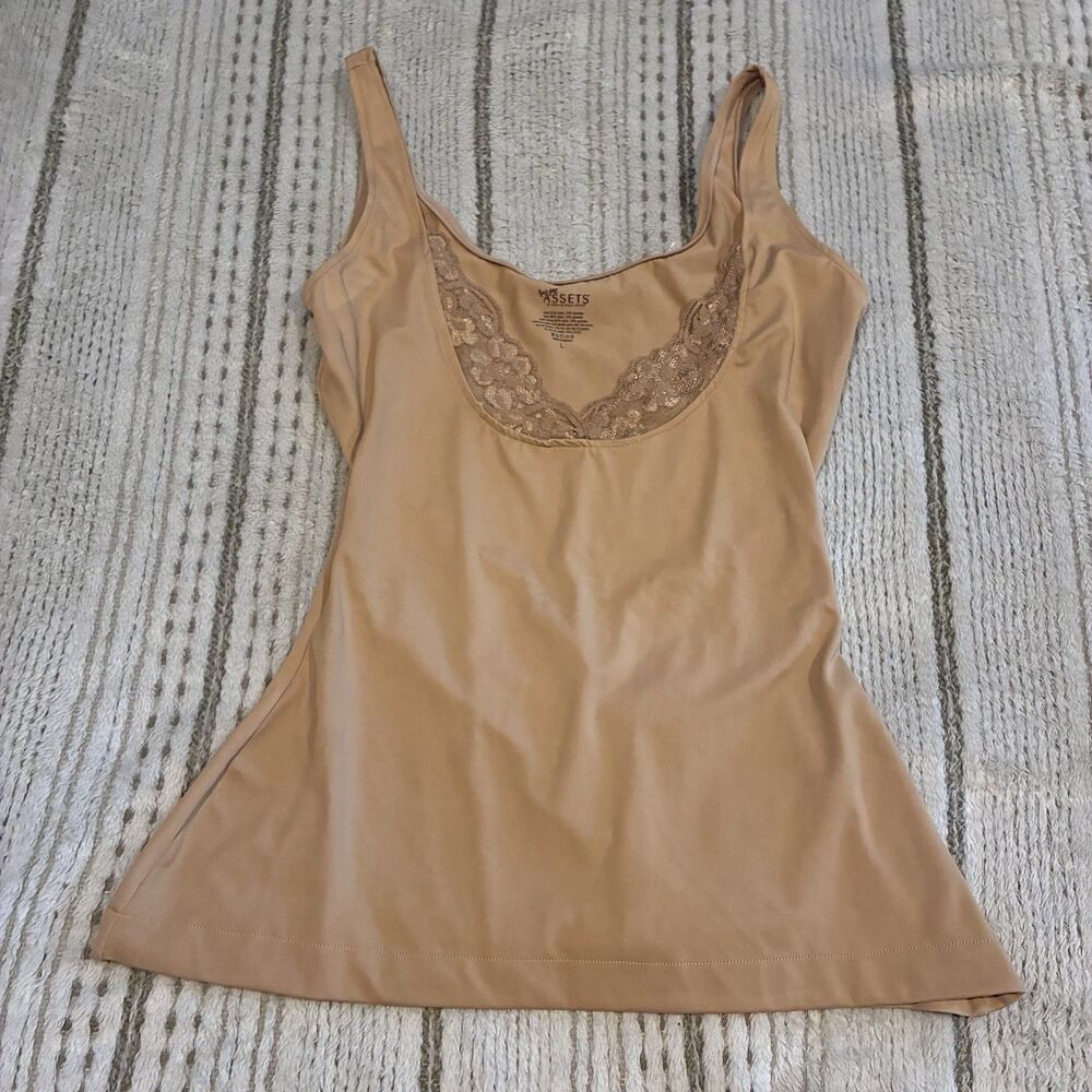 Love Your Assets By Sara Blakely Tank Top Womens Large Spandex Shapewear